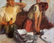 埃德加 德加 : Laundry Girls Ironing